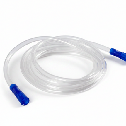Steriler chirurgischer Absaugschlauch aus PVC, 2,70 m, transparent, einzeln steril verpackt – HYGITECH HY-12025