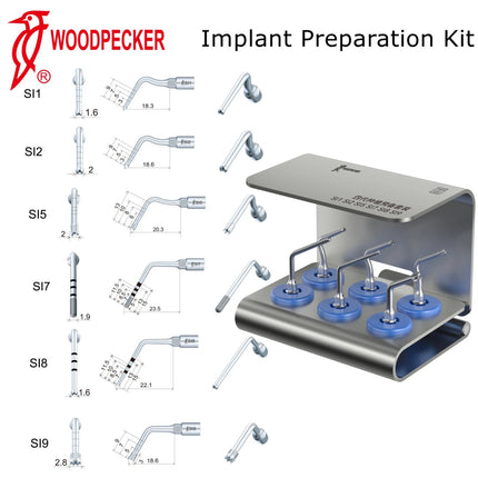 Woodpecker Implant - Preparation (SI1Si2SI5SI7SI8SI9) - SurgicMateWOODPECKER
