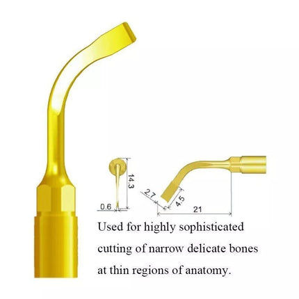 Woodpecker US3 Piezo Tip - Sharp Edge Osteotomy - SurgicMateWOODPECKER